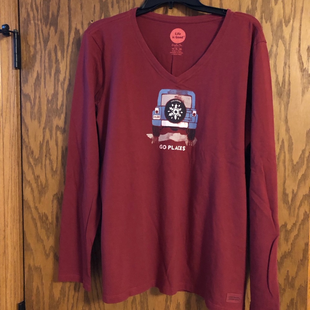 Life is Good (V-Neck) Long Sleeve